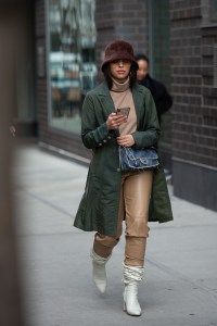 Street style at New York Fashion Week Fall 2020.
