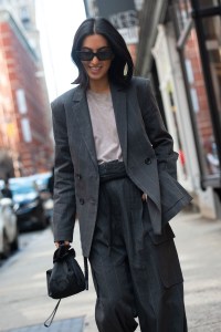 Street style at New York Fashion Week Fall 2020.