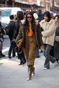 Street style at New York Fashion Week Fall 2020.