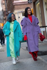 Street style at New York Fashion Week Fall 2020.