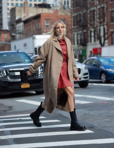 Street style at New York Fashion Week Fall 2020.