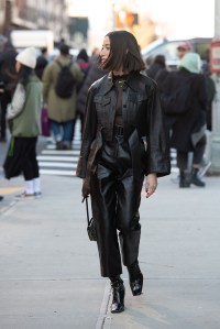 Street style at New York Fashion Week Fall 2020.