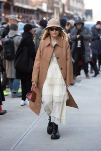 Street style at New York Fashion Week Fall 2020.
