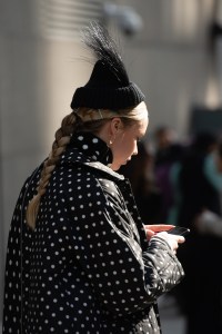 Street style at New York Fashion Week Fall 2020