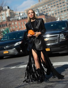 Street style at New York Fashion Week Fall 2020