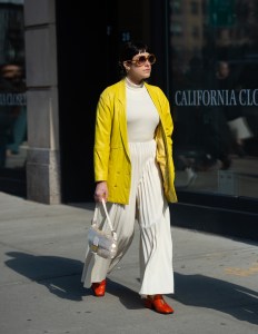 Street style at New York Fashion Week Fall 2020