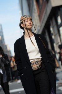 Street style at New York Fashion Week Fall 2020