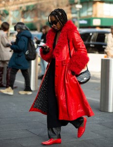 Street style at New York Fashion Week Fall 2020