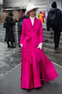 Street style at New York Fashion Week Fall 2020