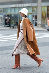 Street style at New York Fashion Week Fall 2020