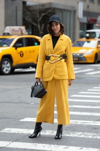 Street style at New York Fashion Week Fall 2020