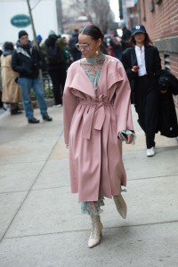 Street style at New York Fashion Week Fall 2020