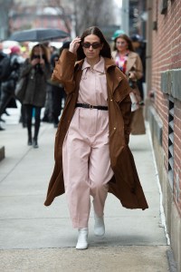 Street style at New York Fashion Week Fall 2020
