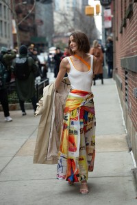 Street style at New York Fashion Week Fall 2020