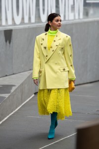 Street style at New York Fashion Week Fall 2020