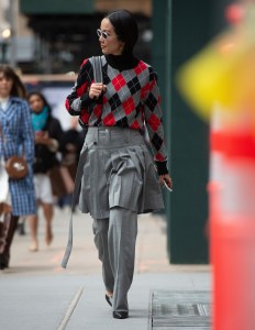 Street style at New York Fashion Week Fall 2020