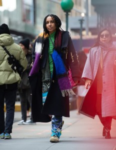 Street style at New York Fashion Week Fall 2020