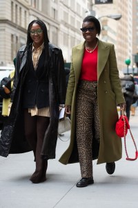 Street style at New York Fashion Week Fall 2020