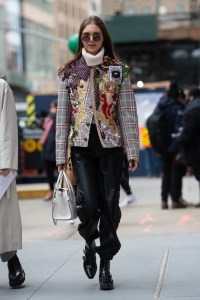 Street style at New York Fashion Week Fall 2020