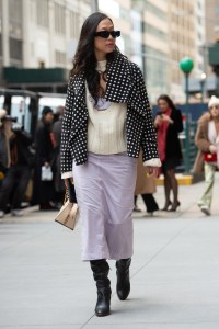 Street style at New York Fashion Week Fall 2020