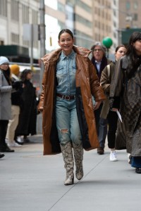 Street style at New York Fashion Week Fall 2020