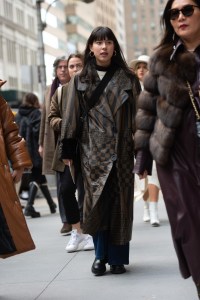 Street style at New York Fashion Week Fall 2020