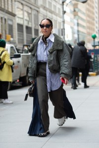 Street style at New York Fashion Week Fall 2020
