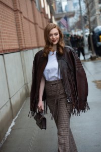 Street style at New York Fashion Week Fall 2020
