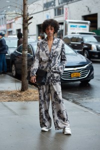 Street style at New York Fashion Week Fall 2020