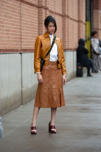 Street style at New York Fashion Week Fall 2020