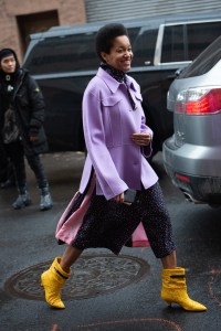 Street style at New York Fashion Week Fall 2020