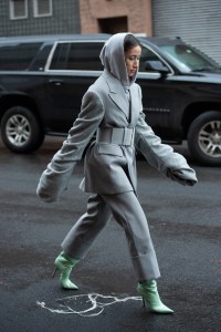 Street style at New York Fashion Week Fall 2020