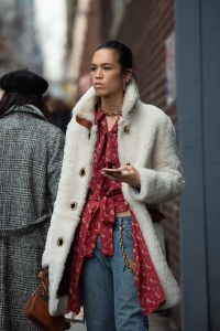 Street style at New York Fashion Week Fall 2020