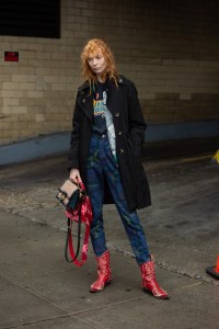 Street style at New York Fashion Week Fall 2020