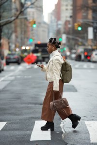 Street style at New York Fashion Week Fall 2020