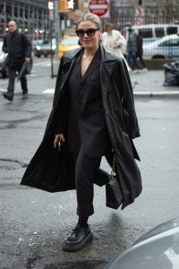 Street style at New York Fashion Week Fall 2020