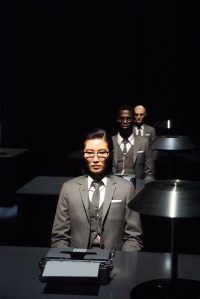 The Thom Browne x Samsung performance.