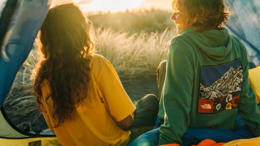 A tee and hoodie from The North Face's Himalayan Bottle Source collection.