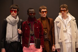 Backstage at Tom Ford RTW Fall 2020