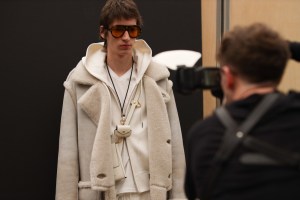 Backstage at Tom Ford RTW Fall 2020