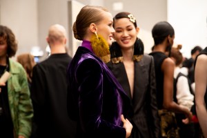 Backstage at Tom Ford RTW Fall 2020