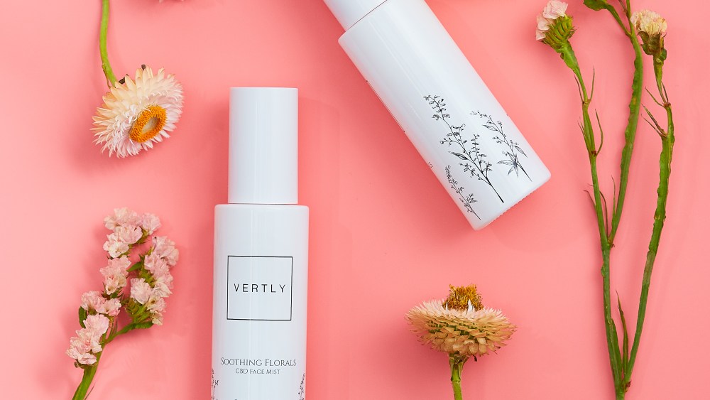 Vertly's Soothing Florals CBD Face Mist.