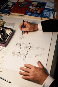 William Ivey Long's studio in New York City.