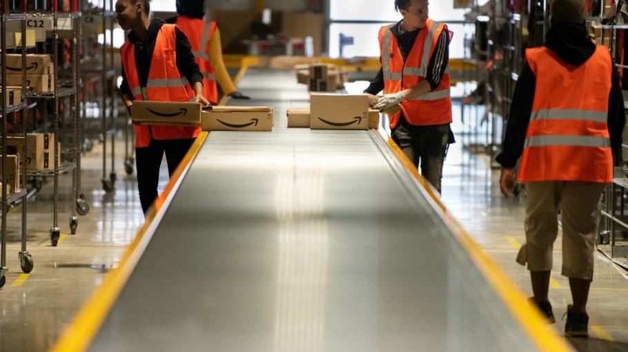 Employees at a Staten Island Amazon warehouse walked out Monday to protest sanitation measures in light of a worker's COVID-19 diagnosis.