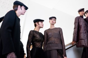 Backstage at Akris RTW Fall 2020