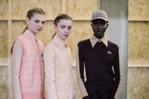 Backstage at Lacoste RTW Fall 2020