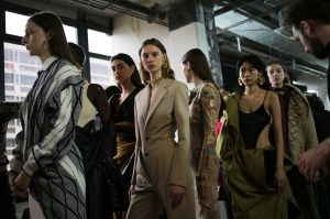 Backstage at Sacai RTW Fall 2020