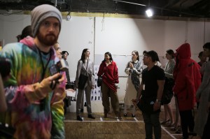 Backstage at Sacai RTW Fall 2020