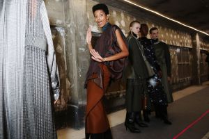 Backstage at Sacai RTW Fall 2020
