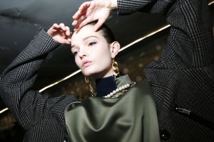 Backstage at Sacai RTW Fall 2020